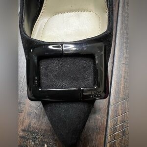 Jones New York Black Suede Heels Size 11M